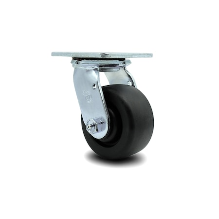 Service Caster 4 Inch Polyolefin Wheel Swivel Caster with Roller Bearing SCC-30CS420-POR